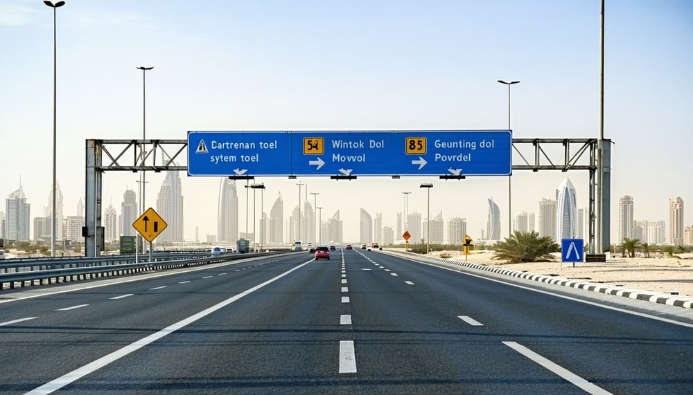 Dubai road toll system