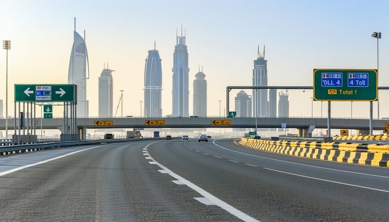 Dubai road toll management service